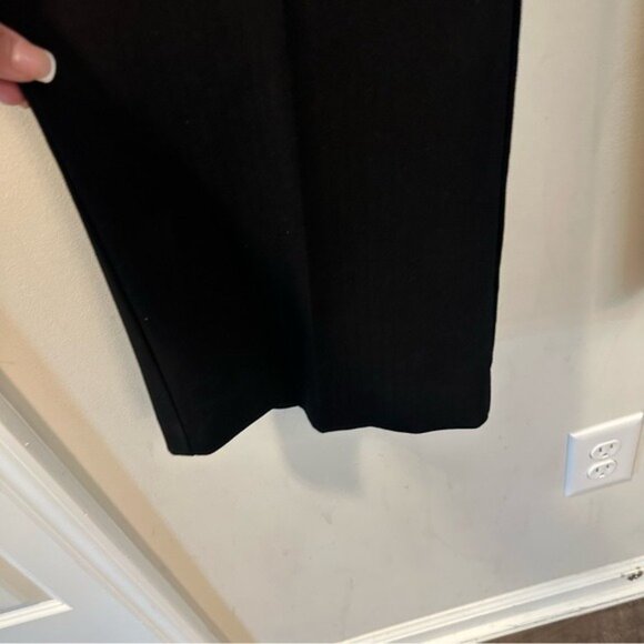 Vintage Y2K Cache Black Wide Leg Sailor Pants Gold Button Flare Size 6 - Picture 8 of 11